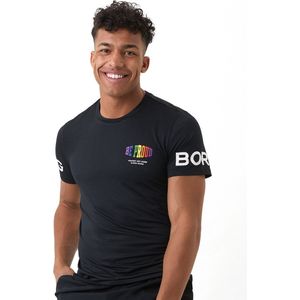 Björn Borg Tee - sportshirts - zwart - Mannen