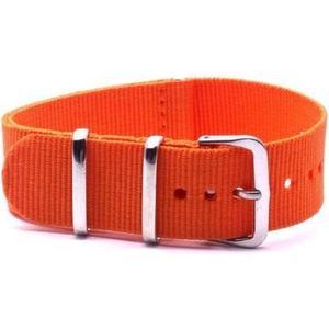 Premium Orange Nato strap 20mm - Horlogeband Oranje