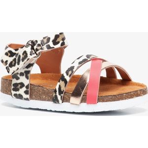 Blue Box meisjes sandalen roze met luipaardprint - Maat 25