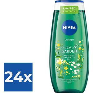 Nivea Douchegel  Freesia & Groene Thee 250 ml - Voordeelverpakking 24 stuks