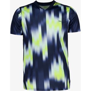 Dutchy Dry heren voetbal T-shirt blauw met print - Maat S
