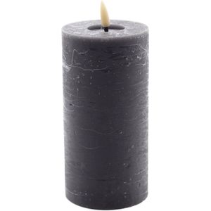 Mansion atmosphere - led kaars rustic grijs 15x7,5cm