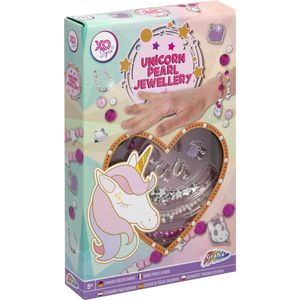 Grafix Maak je eigen sieraden | Unicorn Parel Sieraden Maken | Hobbypakket meisjes | Unicorn Pearl Jewellery | Geschikt voor meisjes vanaf 5 jaar