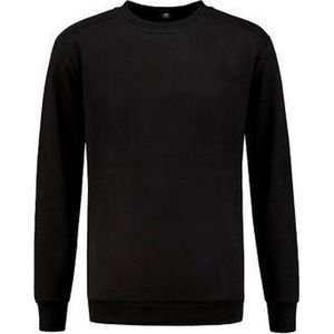 REWAGE Sweater Premium Heavy Kwaliteit - Heren - Zwart - L