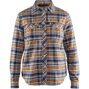 Blåkläder 3209-1137 Dames overhemd flanel Navy/Orange maat S