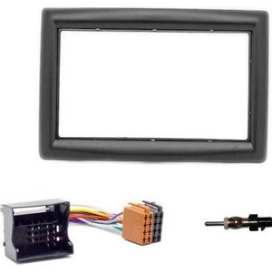 Renault megane 2003 -2009 2-din inbouwframe met kabel en antenne kit frame autoradio