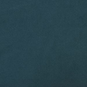 vidaXL Fluwelen Kruk Blauw - Houten Poten Krukje - Voetenbank - Zithoek - Lounge Meubilair - Blauwe Bank