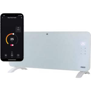 Elektrische kachel – Princess Verwarmingspaneel 348201 – Verwarming - Inclusief mobiele app - LED touchscreen - 2000W