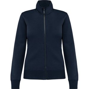 Sweatshirt Dames XL Kariban Rolkraag Lange mouw Navy 80% Katoen, 20% Polyester