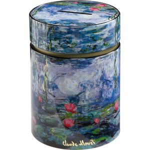 Goebel - Claude Monet | Spaarpot Waterlelies in de avond | Metaal - 11cm