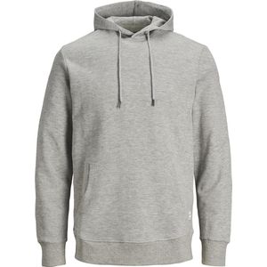 JACK & JONES ESSENTIALS Hoodie JJEBASIC Grijs Melange