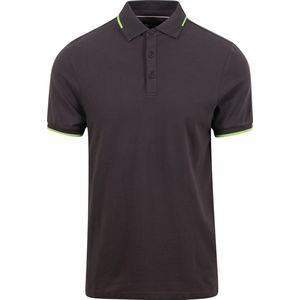 Suitable - Fluo B Polo Antraciet - Slim-fit - Heren Poloshirt Maat L