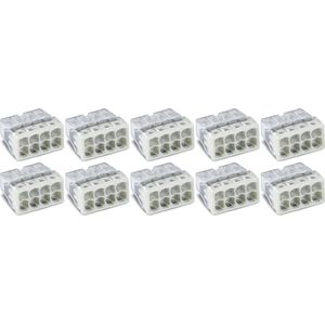 WAGO - Lasklem - 8 Polig - 0.5-2.5mm2 - Wit - 10 Stuks