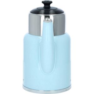 PLINT A/S original - ICE - pastelblauw - Retro regelbare waterkoker met geïntegreerde warmhoudkan - inhoud 1,7 liter - Dubbelwandige waterkoker met temperatuurregeling - BPA vrij - temperatuur 60 75 90 en 100 graden - met warmhoudfunctie - model 2023
