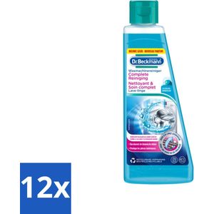 Dr.Beckmann - Wasmachinereiniger - Ocean Breeze - Anti-Kalk - 250 ml - Voordeelverpakking - 12 stuks