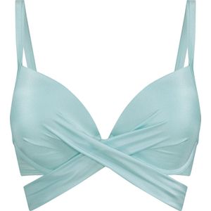 Hunkemöller Sydney Padded Underwired Push-Up Bikini Top Blauw E75