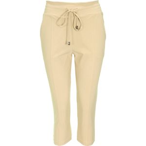 Mi Piace Travelstof Capri Broek Dames - Sand - 202082 - Maat XS/34