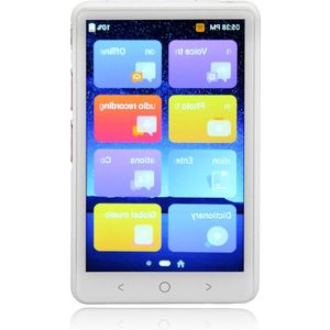 Slimme Vertaler met 135 Talen voor 2-weg Spraakvertaling - Offline Modus - Directe Tekstweergave - 2.4G 5G WiFi - Lange Batterijduur - Reizen & Leren & Zaken - WIT. .
