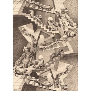 The House of Stairs - M.C. Escher (1000)