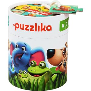 Puzzlika Puzzel - Dieren Familie (20 stukjes, 10 combinaties van 2 stukjes)