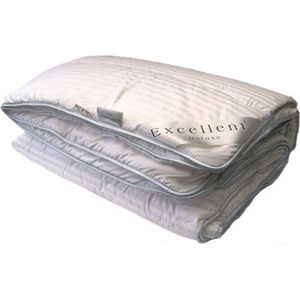 Excellent Deluxe Satin Dekbed Enkel - Eenpersoons - 140x220 cm - Wit