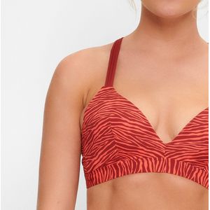 LingaDore Voorgevormde Triangel Bikini Top - 7103TB - Zebra print - 40C