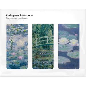 Set van 3 Magnetische Boekenleggers, Monet