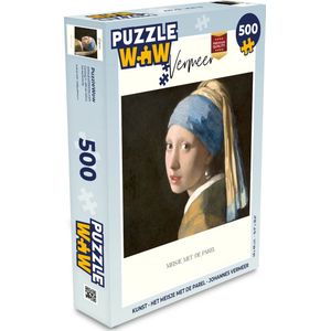 Puzzel Kunst - Het meisje met de parel - Johannes Vermeer - Legpuzzel - Puzzel 500 stukjes
