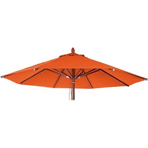 Vervangingshoes voor horeca parasol MCW-C57, parasolhoes, rond Ø4m polyester 3kg ~ terracotta