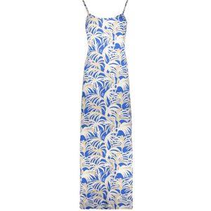 Zoso Jurk Sanne Allover Print Dress 242 0016 5050 White Sand Strong Blue Dames Maat - XL