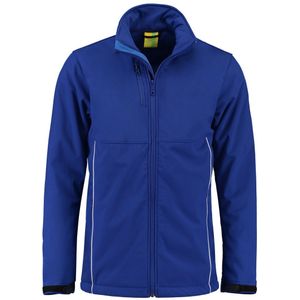 Lemon & Soda Softshell jacket voor heren in de kleur koningsblauw in de maat 6XL.