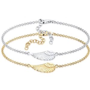 Elli Dames Armband dames erwtenketting Friends wings bi-colour in 925 sterling zilver
