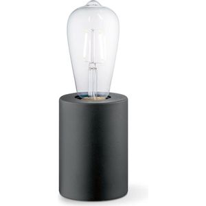 Home Sweet Home - Moderne tafellamp Dry Rond - Zwart - 7,5/7.5/10cm - bedlampje - geschikt voor E27 LED lichtbron - gemaakt van Metaal
