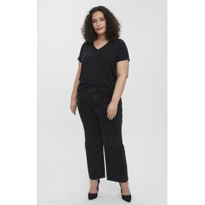 VERO MODA VMAYA SS V-NECK TEE VMA NOOS CURVE Dames T-shirt - Maat S-42/44