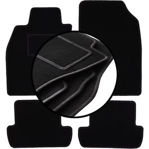 Complete set veloursmatten voor: Renault Megane III hatchback, coupé, grand tourer, stationwagen (2008-2015)