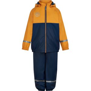 Color Kids - Regenpak voor kinderen - Fleece voering - Cadmiumgeel - maat 86cm