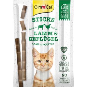 24x GimCat Sticks Gevogelte - Lam 4 stuks