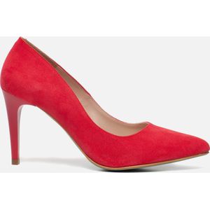 Giulia Pumps rood Imitatiesuede - Dames - Maat 40