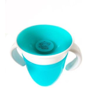MONKIEZZ drink cup - 360 graden - turquoise - oefenbeker