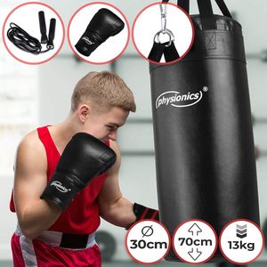 Trend24 Junior bokszak - Boksbal - Fitness - Vechtsporten - Kickboxen - Incl. bokshandschoenen en springtouw