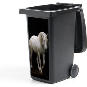 Container sticker Paarden - Boerderijdieren - Zwart - 38x80 cm - Kliko sticker