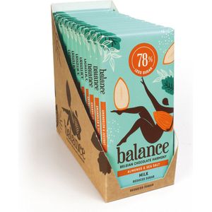 Balance | Tablet | Melk | Amandel & Zeezout | 12 stuks | 12 x 100 gram