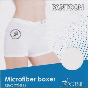 SOX by PANTOON Footsie Boxer Naadloos Wit S/M Ademend en met katoenen kruisje