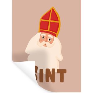 Muurstickers - Sticker Folie - Sint - Sinterklaas - Quote - Kinderen - Jongens - Meisjes - Kindje - 90x120 cm - Plakfolie - Muurstickers Kinderkamer - Zelfklevend Behang