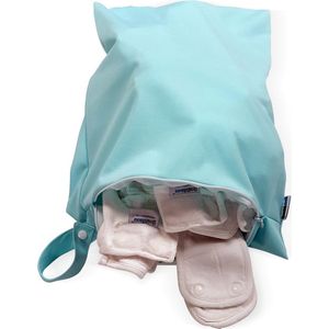 Luierzak Bambinex - Mint | Met rits | Wasbare luiers | Wetbag