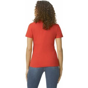 T-shirt Dames XXL Gildan Ronde hals Korte mouw Red 100% Katoen