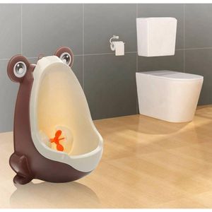 Kinderurinoir - plassen - bruin - urinoir voor jongens - toilet - wc - L!V -  kikkervorm - peuter - baby - kind - kikker