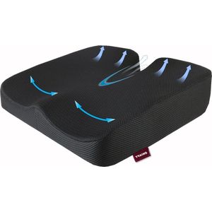 Stoelkussen Traagschuim - Dik en Groot - Staartbeen Drukontgrendelingskussen - Voor Bureaustoel - Gamingstoelen - Autostoelen - Rolstoelen