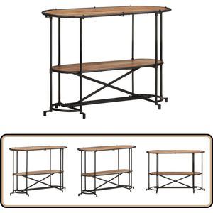 vidaXL Wandtafel - Massief Acaciahout - 110x42x76 cm Wandtafel - Salontafel - Bijzettafel - Houten Tafel - Acacia Tafels
