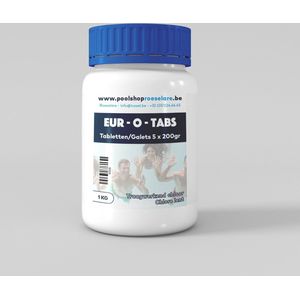 Chloor tabletten 5 x 200 gram - Pastilles - zwembad - bubbelbad - waterontsmetting